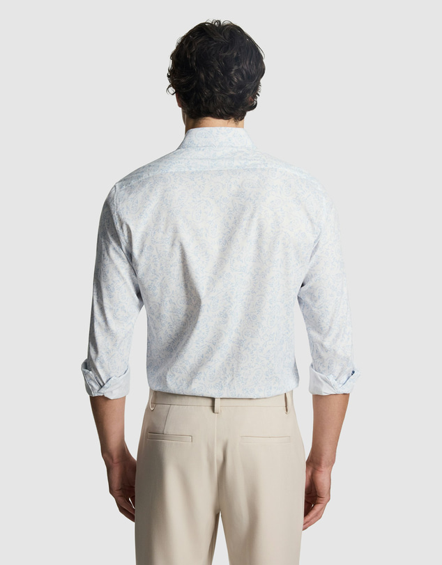 yd. - Pax Slim Paisley Print Shirt