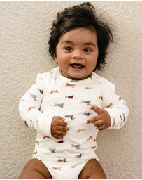 Kynd Baby - Comfy Bodysuit Long Sleeve in Dachshund