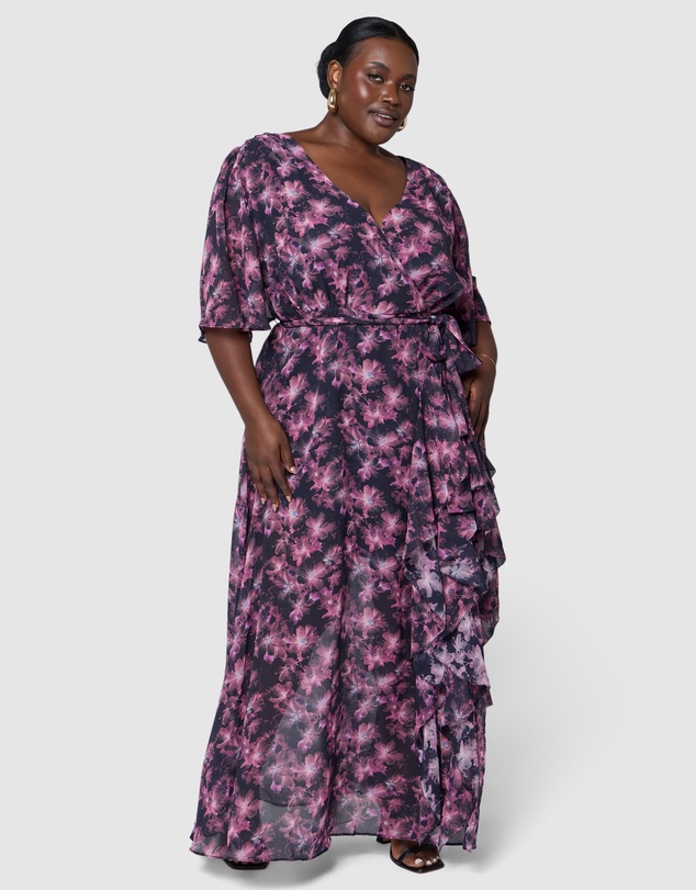 Pink Dusk by Curve Project - Roulette Maxi Dress