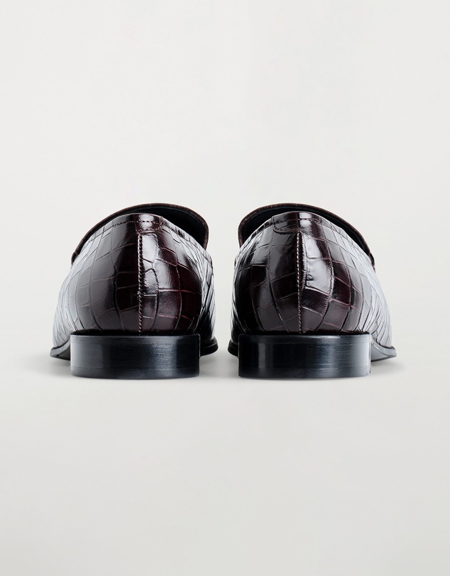 COS - Croc-Effect Leather Loafers