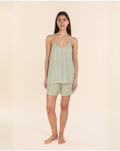 Gingerlilly - Polly Linen Cami and Short Set