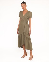 Petal & Pup - Leontine Midi Dress - Olive