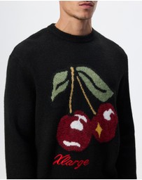 X-Large - Cherry Knit Sweater