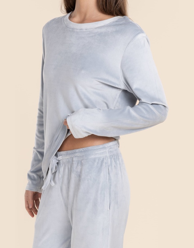 Gingerlilly - Thea Velour Long Lounge Set
