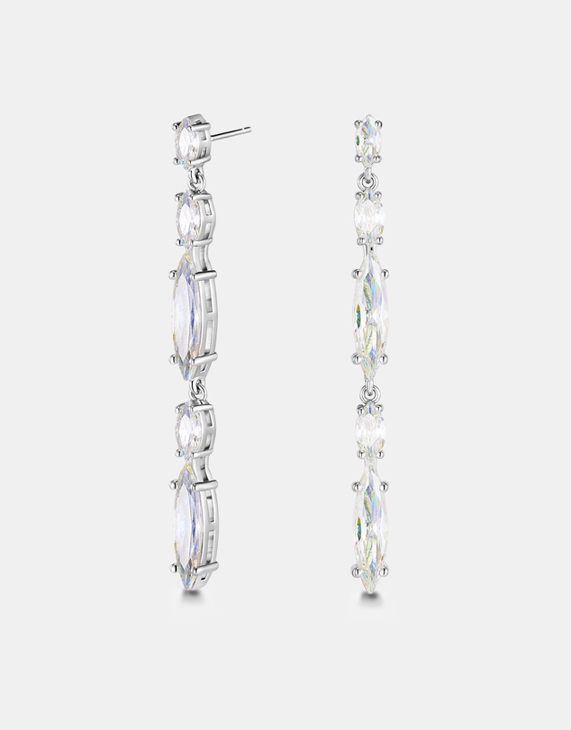 Mestige - Celine Drop Earrings - Silver Plated