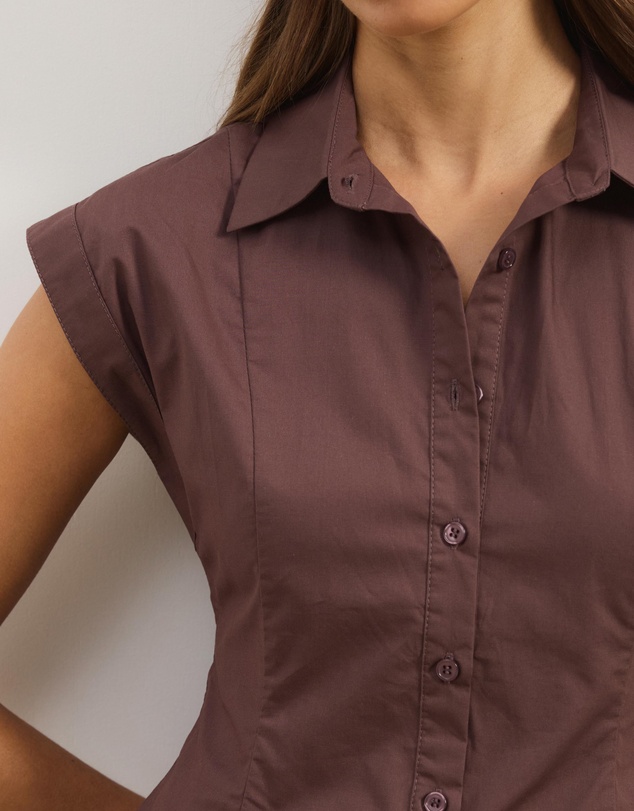 Atmos&Here - Ilyra Cap Sleeve Shirt