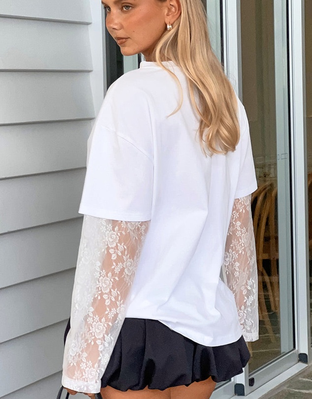 Beginning Boutique - Constance Black Bubble Hem Shorts