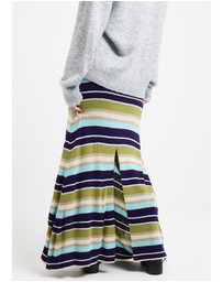 Subtitled - Verona Striped Knit Maxi Skirt