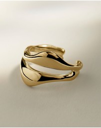 Najo - Dune Small Yellow Gold Ear Cuff
