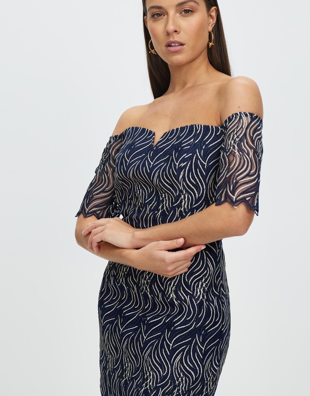 Romance by Honey and Beau - Lolita Off The Shoulder Dress