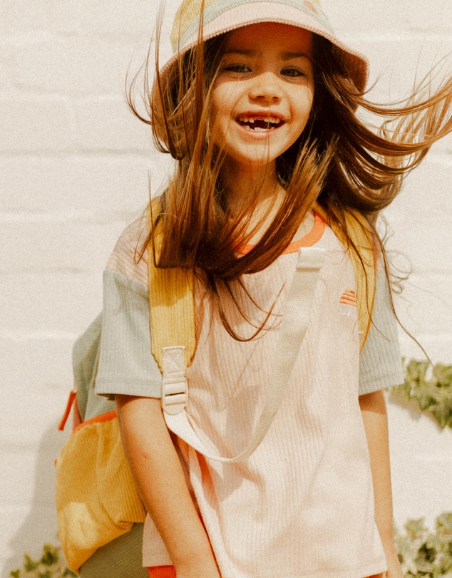 Banabae - Rad Kid Organic Cotton Rib Twinset - Hibiscus