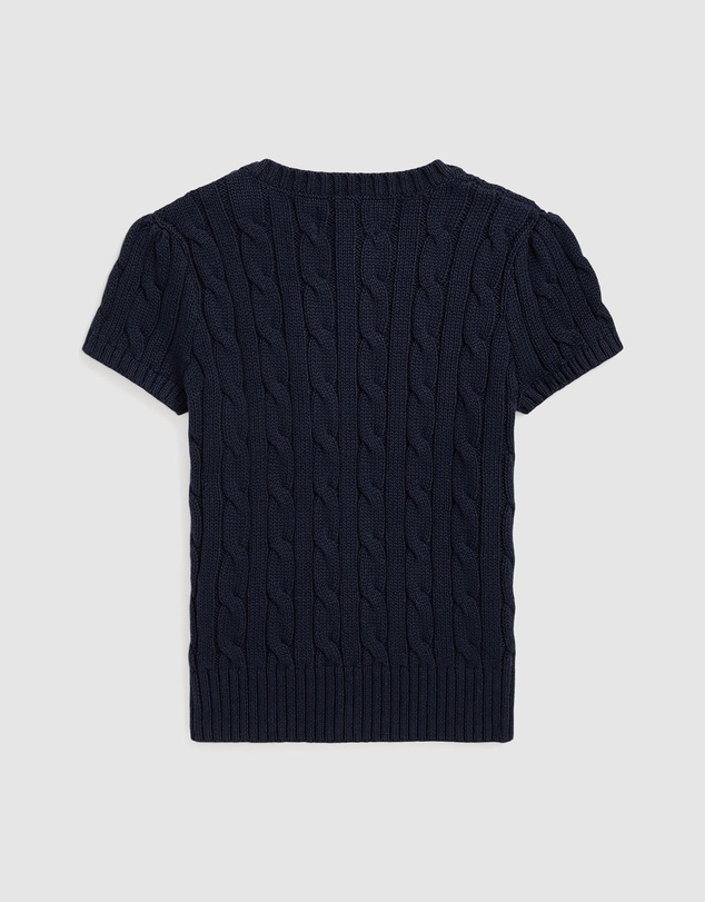 Polo Ralph Lauren - Cable-Knit Cotton Short-Sleeve Sweater - Babies-Kids