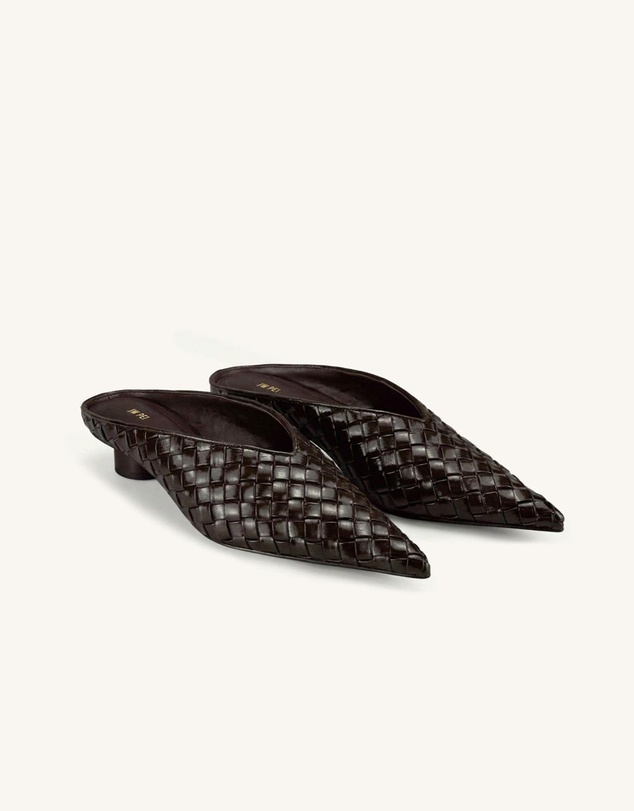 JW PEI - Helena Woven Textured Pointed Toe Mules