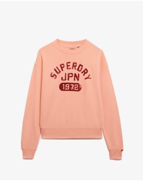 Superdry - Embellished Varsity Loose Crew