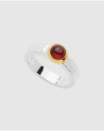 Najo - Solace 2-Tone Garnet Ring