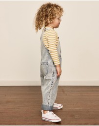 Goldie + Ace - AUSTIN VINTAGE WASHED DENIM OVERALLS