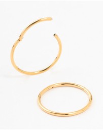 Lovisa - Gold Plated Surgical Steel Sleeper Earrings 14MM