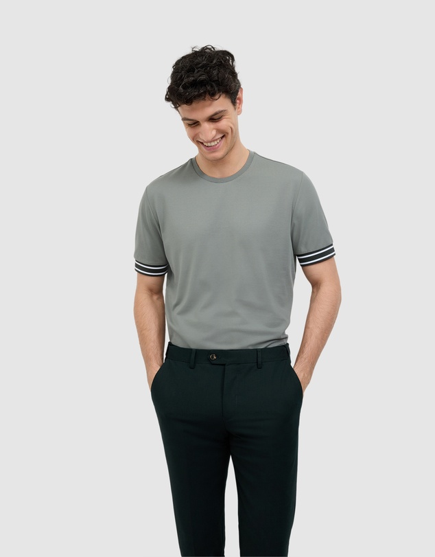 Politix - Curtis Travel Striped Pique Tee