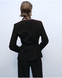 M.N.G - Sake Suit Jacket With Belt
