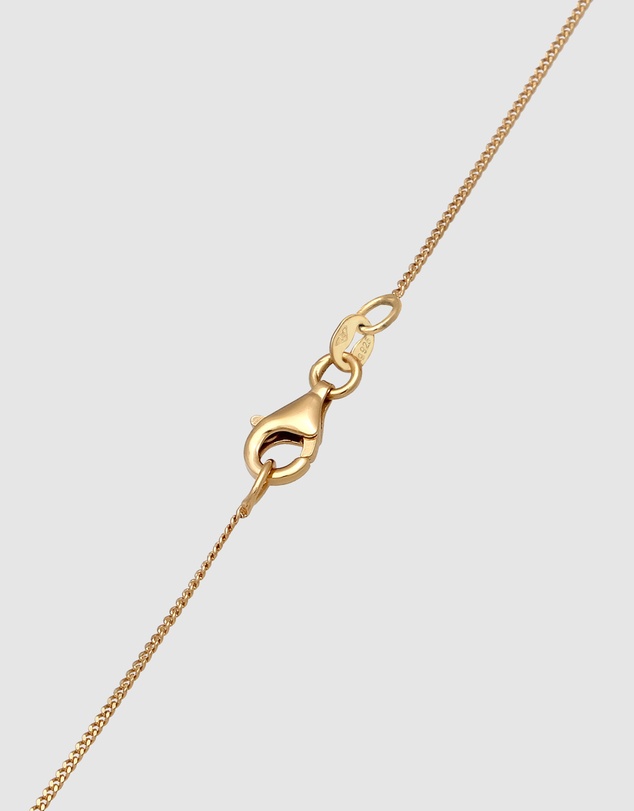 Elli Jewelry - Necklace Crystal Drop 925 Sterling Silver Gold-Plated