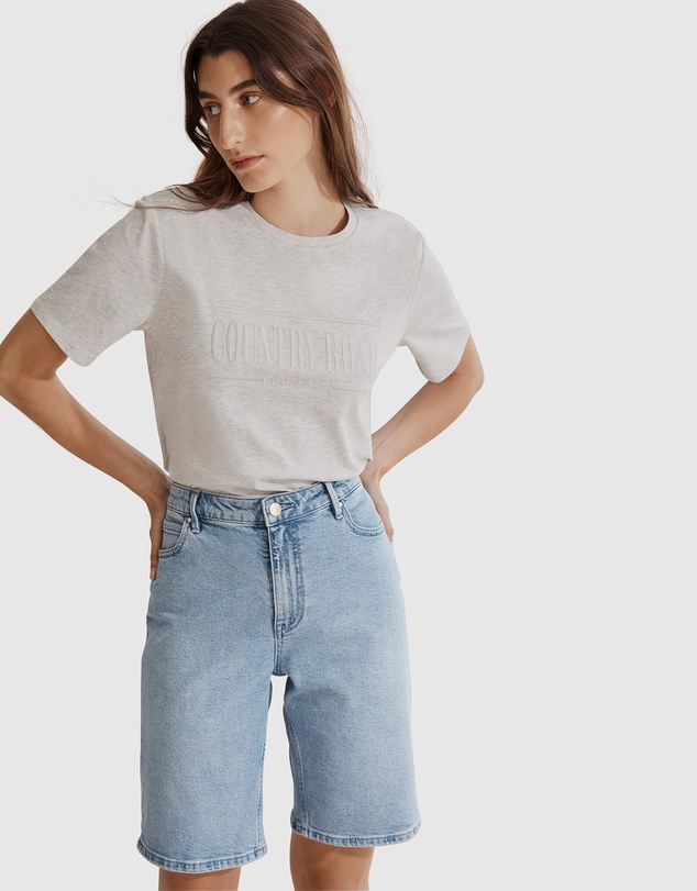 Country Road - Australian Cotton Heritage Embroidered T-shirt
