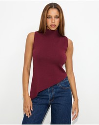 Dazie - Gracie High Neck Knit Top