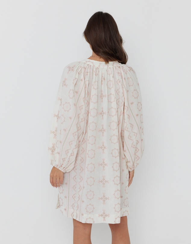 ALEXANDRA - Twill Dress Ivory