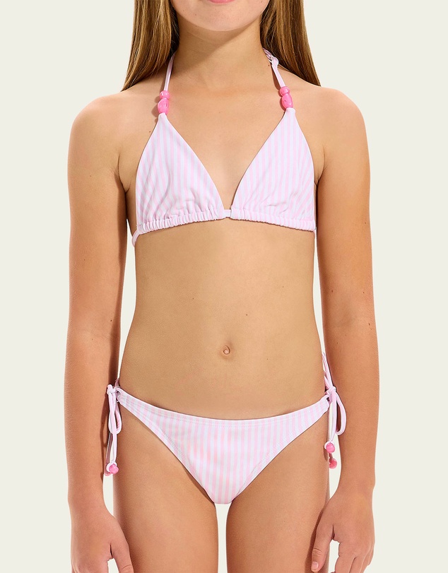 Seafolly - Stripe Bead Tri Bikini - Teens
