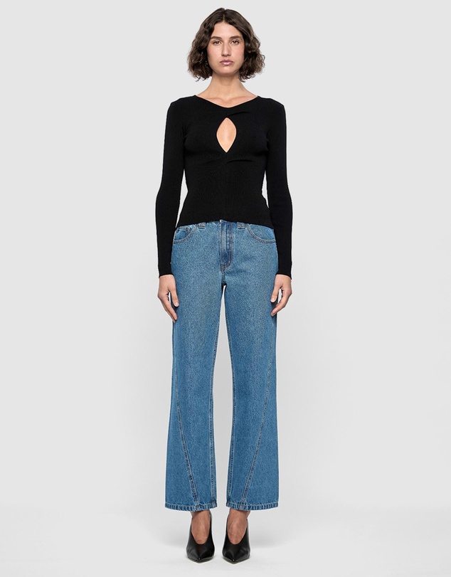 Staple the Label - Mira Twist Knit Top