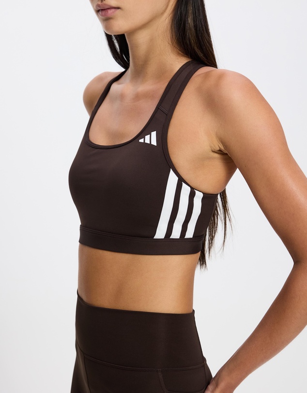 adidas Performance - Optime Essentials Workout 3-Stripes Medium Support Bra