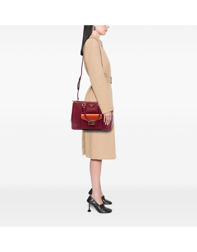 Pre-Loved by Azura Reborn - Pre-Loved Saffiano Lux Galleria Double Zip Front Pocket Satchel