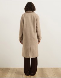 Atmos&Here - Layla Wool Blend Double Breasted Coat