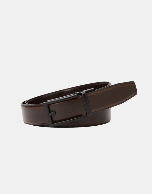 Buckle - Clarke. Australian Made Auto Leather Belt. 35mm width.