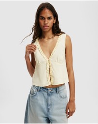 Cotton On - Haven Ruffle Button Through Cami