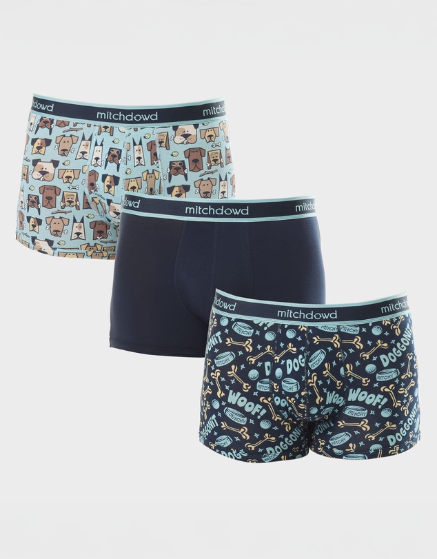 Mitch Dowd - Dog Print Trunk 3 Pack