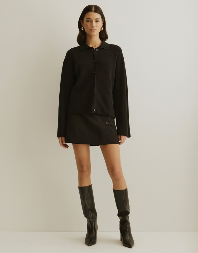 Atmos&Here - Jay Relaxed Rib Cardigan