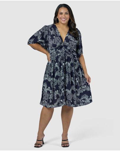 Navy Floral Spot