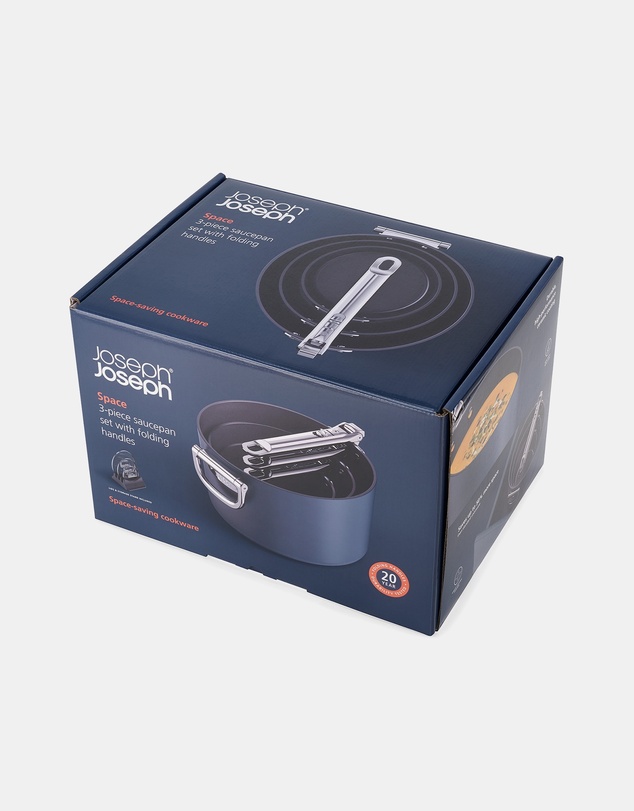 Joseph Joseph - Space 3-piece Non-stick Saucepan Set