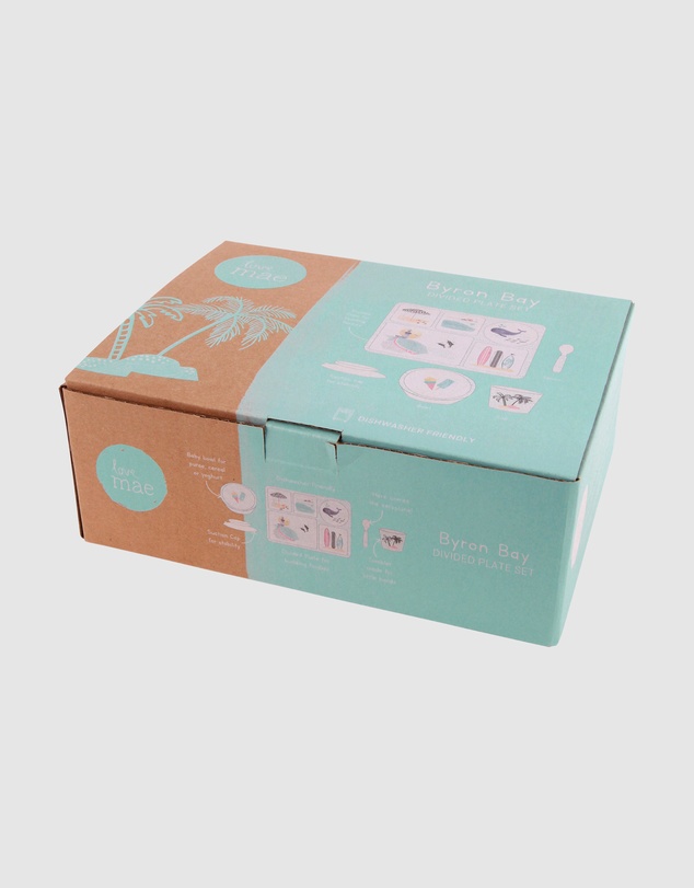 Love Mae - Bamboo Divided Plate Set