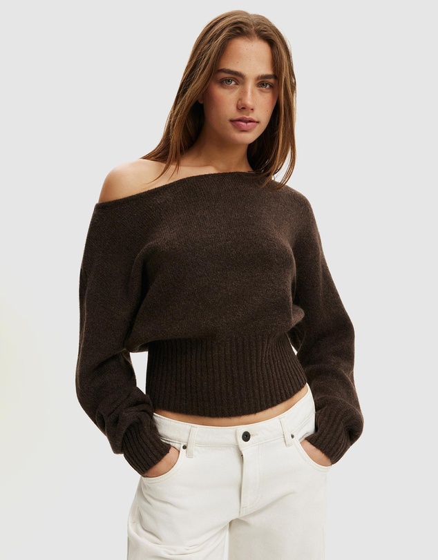 Cotton On - Softest Luxe Off Shoulder Knit