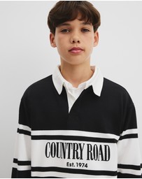 Country Road - Teen Australian Cotton Panelled Rugby Shirt