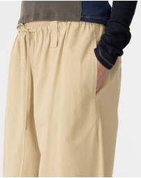 Bassike - Drawstring Detail Pull On Pants