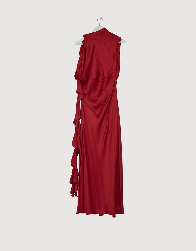 Revibe - Repaired Shona Joy Agnes Draped Ruffle Maxi Dress - AU 8