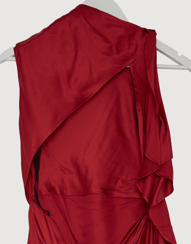 Revibe - Repaired Shona Joy Agnes Draped Ruffle Maxi Dress - AU 8