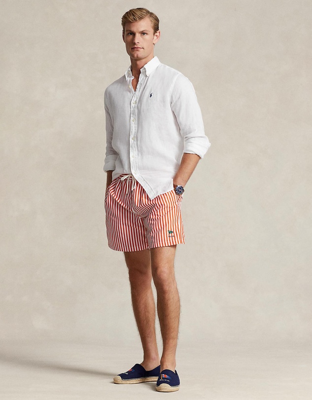 Polo Ralph Lauren - Custom Fit Linen Shirt- ICONIC EXCLUSIVE