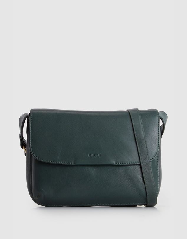 Evity - Sofia Leather Flap Crossbody Bag