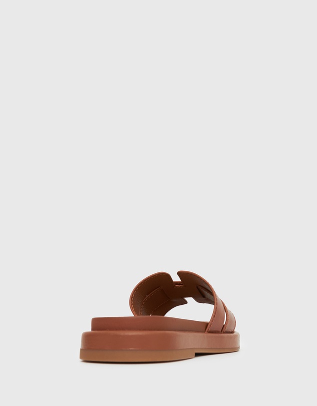 Betts - Wider Fit Bella Leather Flat Slides