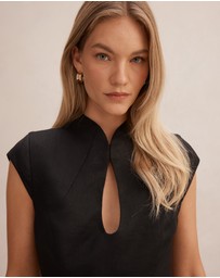 Forever New - Eliza Sculpted Linen Mini Dress