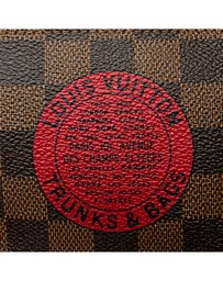 Pre-Loved by Azura Reborn - Pre-Loved louis vuitton Compact Accessory with Checkered Pattern and Embellished Patch