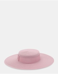 Morgan & Taylor - Macy Racewear Boater in Dusty Pink